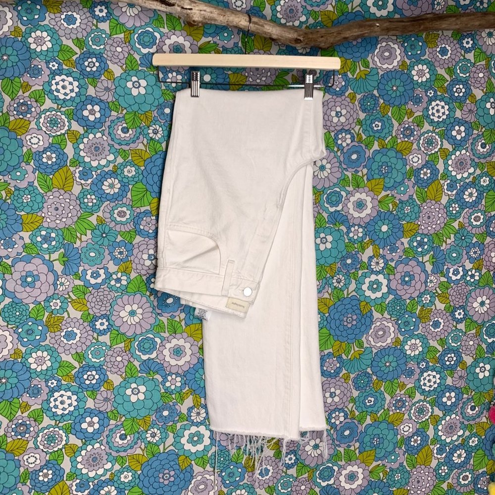 Favorite Daugthers High Rise Straight Leg White Jeans Size:27